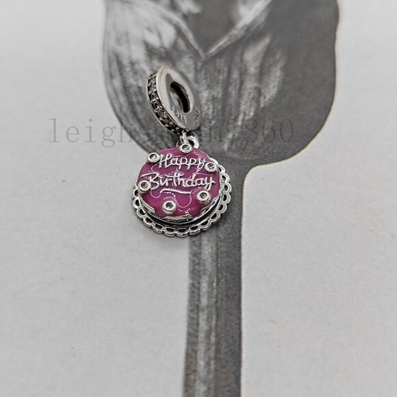 Pandora Pink Birthday Cake Dangle Charm - Picture 2 of 6